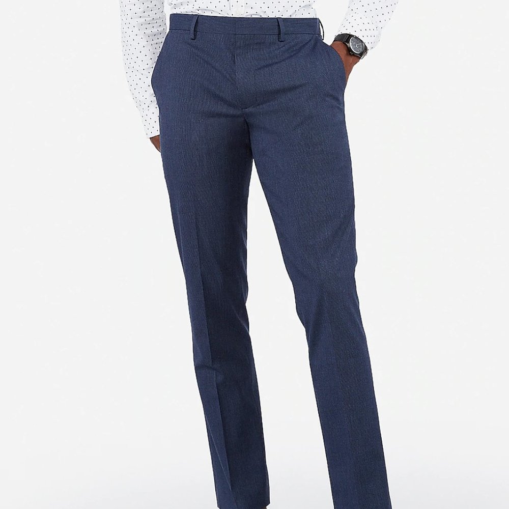 Express Extra-Slim Stripe Wrinkle-Resistant Pant